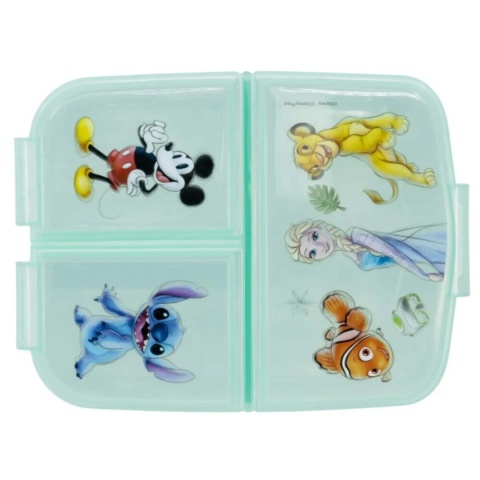 ŚNIADANIÓWKA trzykomorowa z przegródkami lunchbox 100 LAT DISNEY
