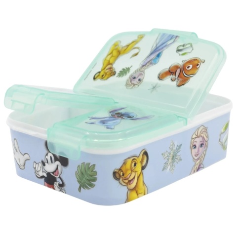 ŚNIADANIÓWKA trzykomorowa z przegródkami lunchbox 100 LAT DISNEY