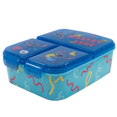 ŚNIADANIÓWKA z przegródkami trzykomorowa lunchbox Lilo i Stitch