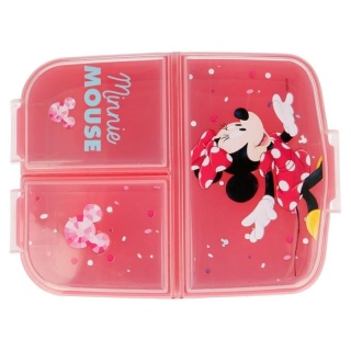 ŚNIADANIÓWKA trzykomorowa lunchbox MYSZKA MINNIE