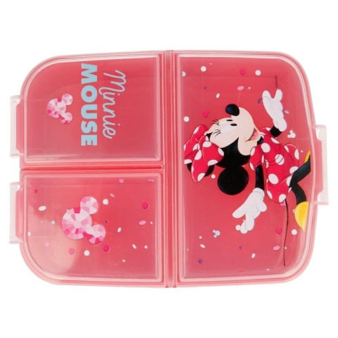 ŚNIADANIÓWKA trzykomorowa lunchbox MYSZKA MINNIE