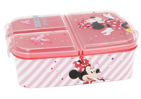 ŚNIADANIÓWKA trzykomorowa lunchbox MYSZKA MINNIE