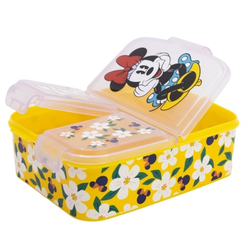 ŚNIADANIÓWKA z przegródkami trzykomorowa lunchbox MYSZKA MINNIE Sunshine