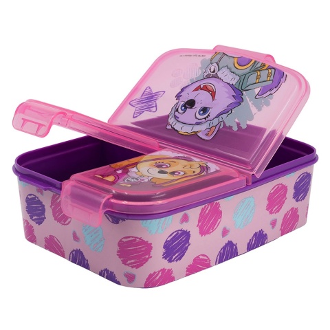 ŚNIADANIÓWKA z przegródkami trzykomorowa lunchbox PSI PATROL SKYE