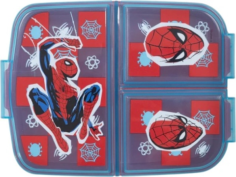ŚNIADANIÓWKA trzykomorowa z przegródkami lunchbox SPIDERMAN