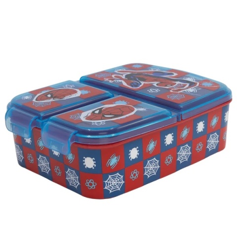 ŚNIADANIÓWKA trzykomorowa z przegródkami lunchbox SPIDERMAN