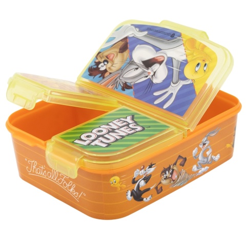 ŚNIADANIÓWKA z przegródkami trzykomorowa lunchbox Sweetie Bugs Looney Tunes