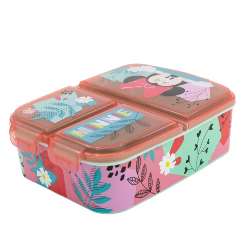 ŚNIADANIÓWKA trzykomorowa z przegródkami lunchbox myszka minnie
