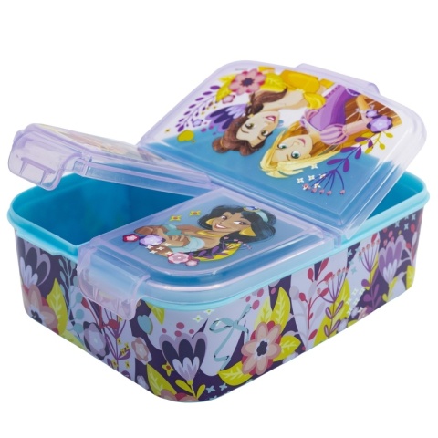ŚNIADANIÓWKA trzykomorowa z przegródkami lunchbox Księżniczki Vaiana Bella