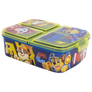 ŚNIADANIÓWKA trzykomorowa z przegródkami lunchbox Psi Patrol Chase Marshall