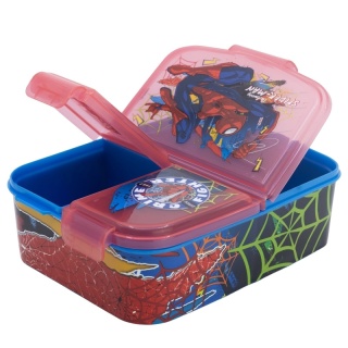 ŚNIADANIÓWKA trzykomorowa z przegródkami lunchbox Spiderman