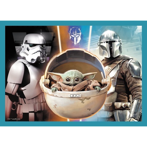 STAR WARS MANDALORIAN Trefl Puzzle 4W1 207 EL 34397