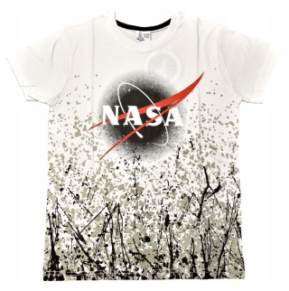 T-shirt koszulka dziecięca NASA bluzeczka chłopięca bawełniana 134/140