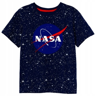 T-shirt koszulka dziecięca NASA bluzeczka chłopięca bawełniana 158/164