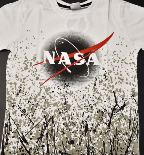 T-shirt koszulka dziecięca NASA bluzeczka chłopięca bawełniana 158/164