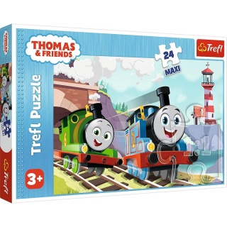 Tomek i Przyjaciele Puzzle Maxi 24EL TREFL Tomek i Percy na torach 14354