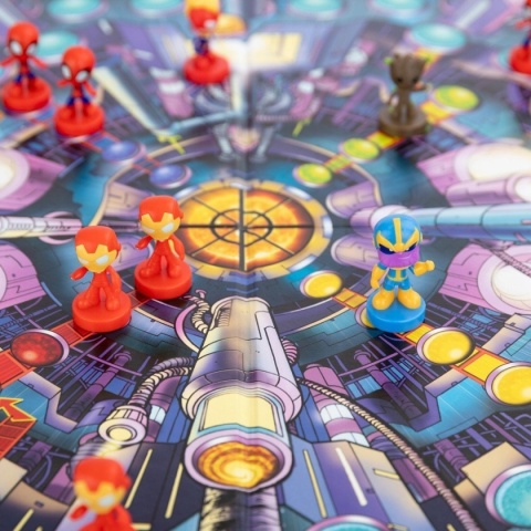 Avengers Spiderman Groot Marvel gra planszowa Chińczyk pionki figurki