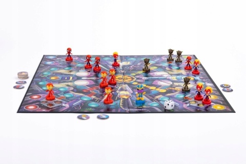 Avengers Spiderman Groot Marvel gra planszowa Chińczyk pionki figurki
