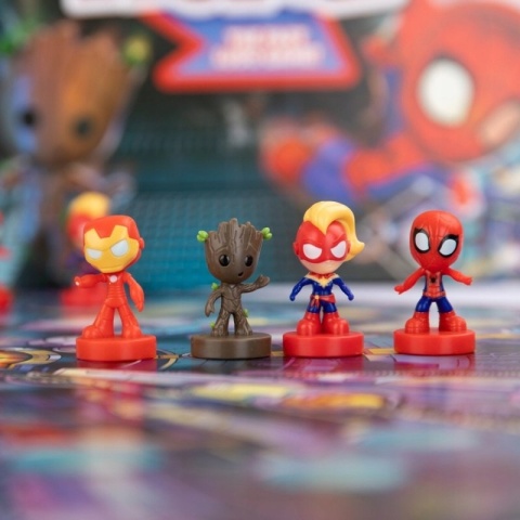 Avengers Spiderman Groot Marvel gra planszowa Chińczyk pionki figurki