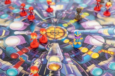 Avengers Spiderman Groot Marvel gra planszowa Chińczyk pionki figurki
