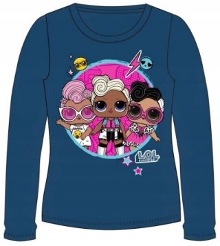 Bluzka długi rękaw t-shirt LOL L.O.L. SURPRISE granatowa 98