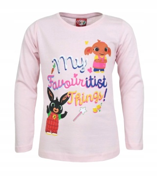 Bluzka t-shirt dziecięcy KRÓLIK BING SULA długi rękaw bawełniane 116
