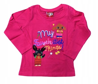 Bluzka t-shirt dziecięcy KRÓLIK BING SULA długi rękaw bawełniane 116