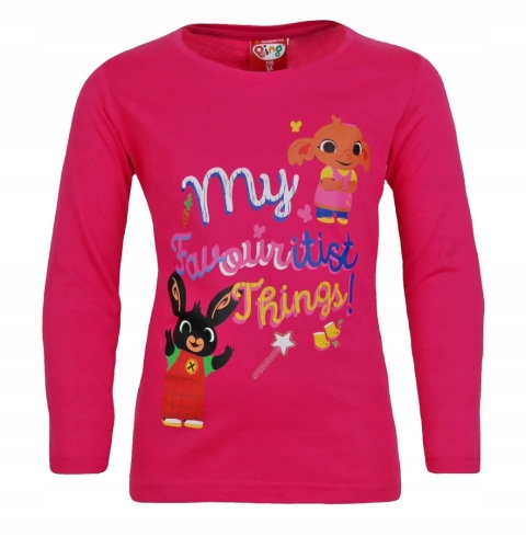 Bluzka t-shirt dziecięcy KRÓLIK BING SULA długi rękaw bawełniane 92