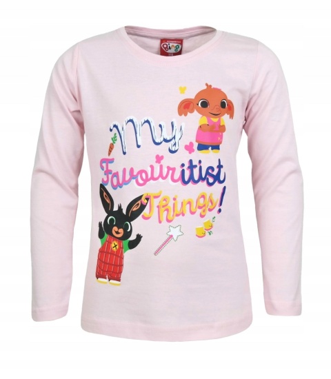 Bluzka t-shirt dziecięcy KRÓLIK BING SULA długi rękaw bawełniane 98