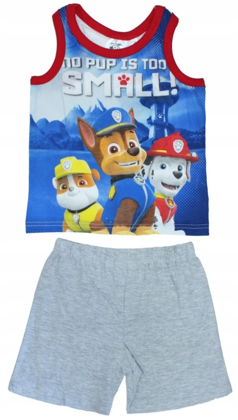 Komplet letni dziecięcy PSI PATROL spodenki t-shirt bawełniany 110