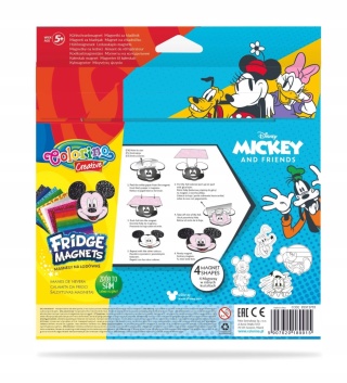 Magnesy do tablicy na lodówkę hand made zrób to sam MYSZKA MIKI MICKEY 4szt
