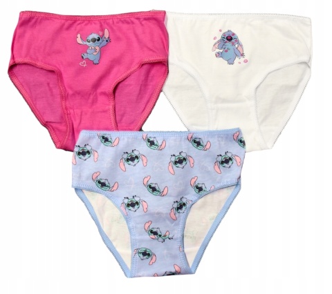 Majtki figi dziecięce STITCH majteczki dziewczęce bawełniane 3pak 110/116
