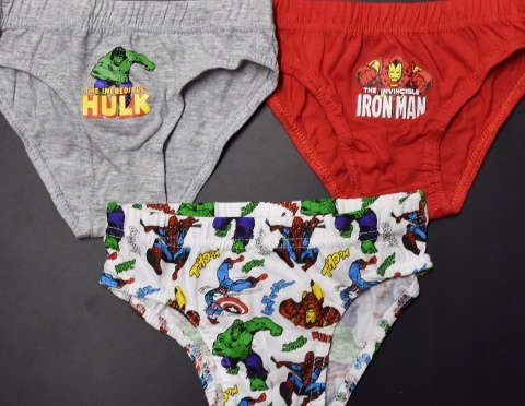 Majtki slipy dziecięce AVENGERS majtki chłopięce bawełniane HULK 92/28