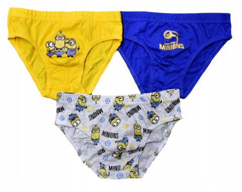 Majtki slipy dziecięce MINIONKI majtki chłopięce bawełniane 104/110