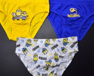 Majtki slipy dziecięce MINIONKI majtki chłopięce bawełniane 128/134