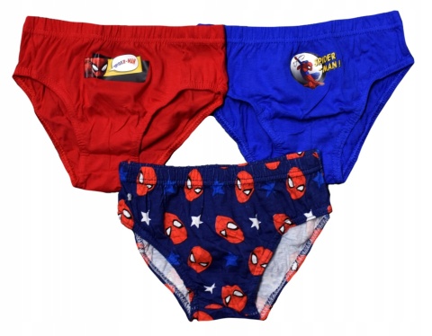 Majtki slipy dziecięce SPIDERMAN majtki chłopięce bawełniane 116/122