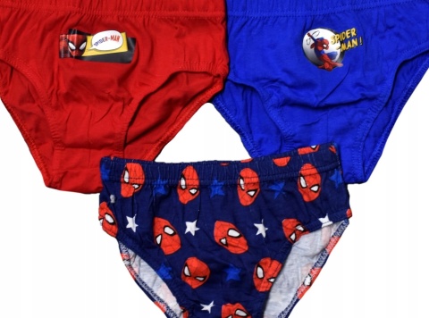 Majtki slipy dziecięce SPIDERMAN majtki chłopięce bawełniane 116/122