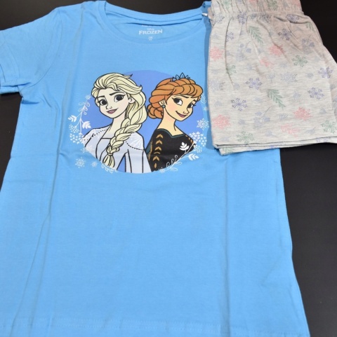 Piżama KRAINA LODU FROZEN dziecięca letnia bawełniana dziewczęca 122