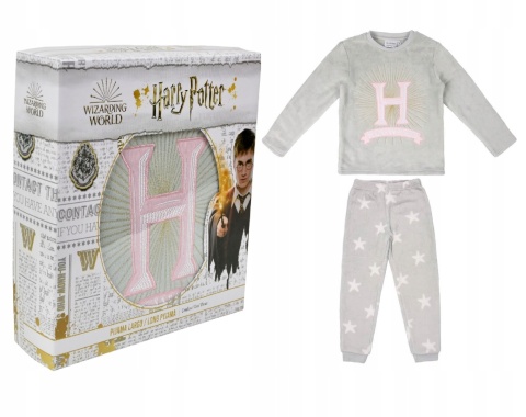 Piżama dziecięca HARRY POTTER zimowa welurowa ciepła pudełko prezentowe 164