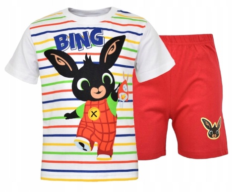 Piżama dziecięca KRÓLIK BING piżamka chłopięca letnia bawełniana 92