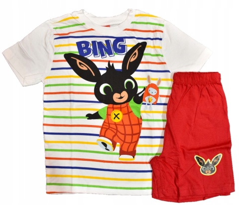 Piżama dziecięca KRÓLIK BING piżamka chłopięca letnia bawełniana 98