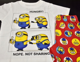 Piżama dziecięca MINIONKI piżamka chłopięca bawełniana letnia komplet 116