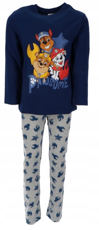 Piżama dziecięca PSI PATROL bawełniana długi rękaw chłopięca 98/104