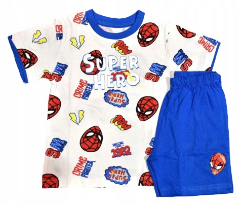 Piżama dziecięca SPIDERMAN piżamka chłopięca bawełniana letnia komplet 116