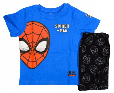 Piżama dziecięca SPIDERMAN piżamka chłopięca bawełniana letnia komplet 98