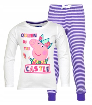 Piżama dziecięca ŚWINKA PEPPA piżamka bawełniana dziewczęca długi rękaw 116