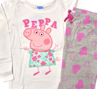Piżama dziecięca ŚWINKA PEPPA piżamka bawełniana dziewczęca długi rękaw 116