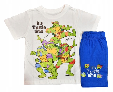 Piżama dziecięca WOJOWNICZE ŻOŁWIE NINJA piżamka chłopięca bawełniana 128