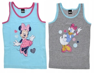 Podkoszulek na ramiączkach MYSZKA MINNIE podkoszulka dziecięca 2-PAK 110/116