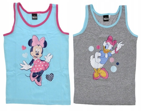 Podkoszulek na ramiączkach MYSZKA MINNIE podkoszulka dziecięca 2-PAK 110/116